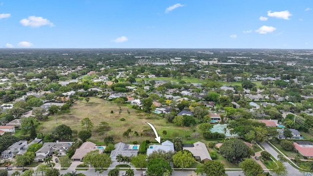 drone / aerial view featuring a residential view