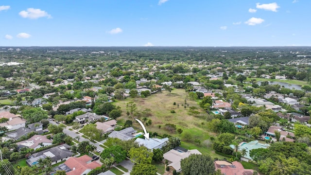 drone / aerial view featuring a residential view