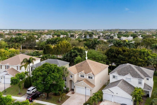 drone / aerial view featuring a residential view