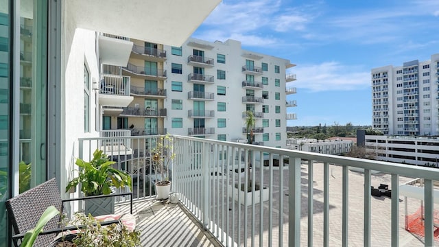 view of balcony