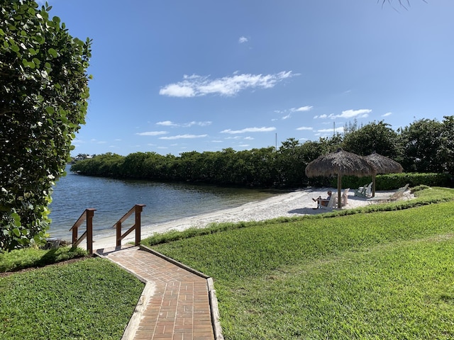 700 Scotia Dr Unit 103, Hypoluxo, FL 33462 - property view of water with a gazebo