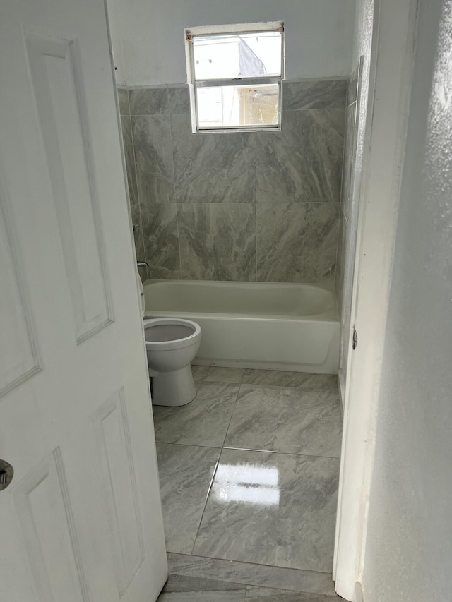 full bathroom with toilet