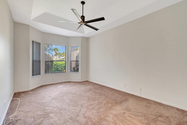 7314 Toscane Ct, Boynton Beach, FL 33437 - carpeted empty room featuring a ceiling fan and baseboards