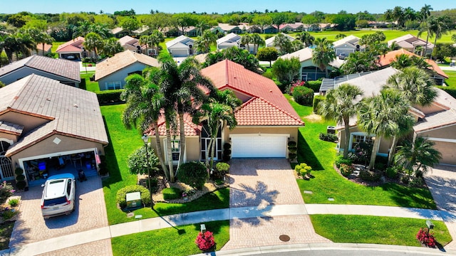 bird's eye view featuring a residential view