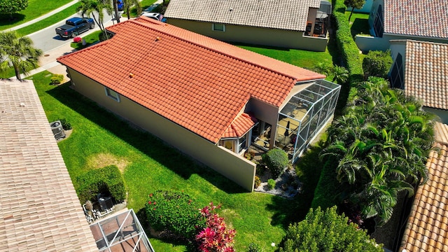 view from above of property