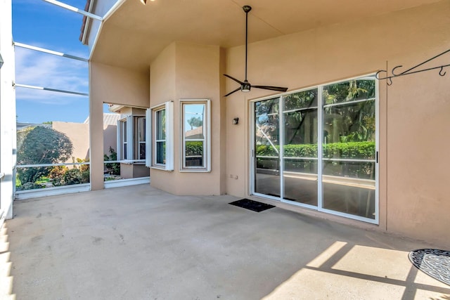 7314 Toscane Ct, Boynton Beach, FL 33437 - view of patio / terrace featuring a ceiling fan