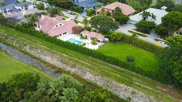 aerial view featuring a residential view