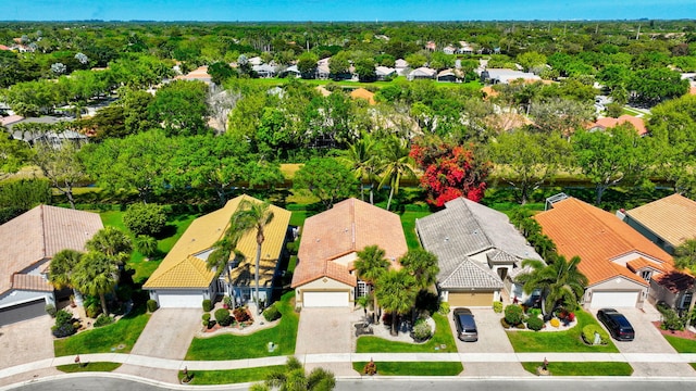 bird's eye view featuring a residential view