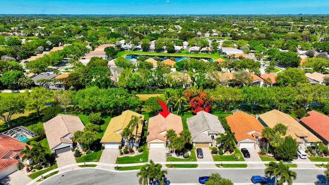 aerial view featuring a residential view