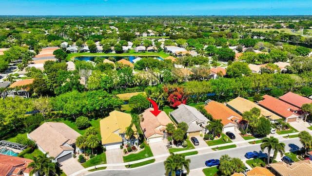 birds eye view of property featuring a residential view