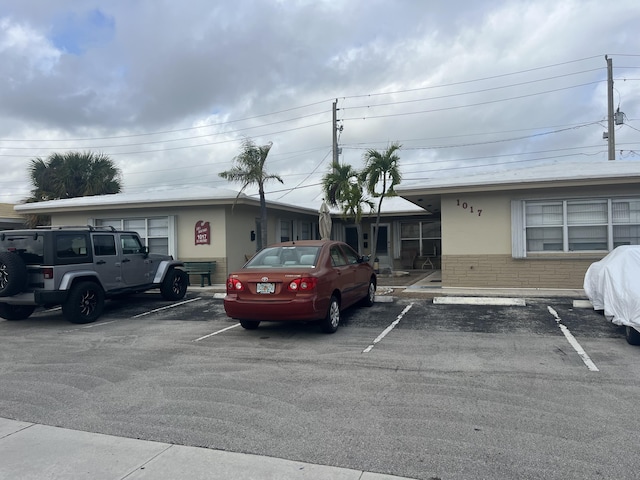 view of uncovered parking lot