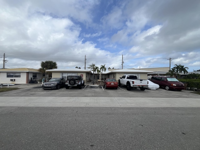 view of uncovered parking lot