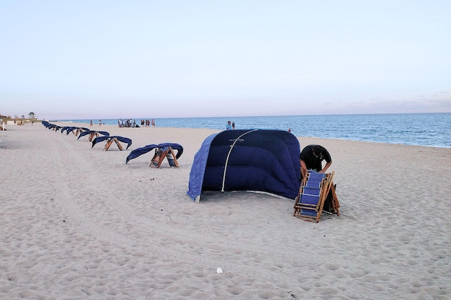 water view featuring a beach view