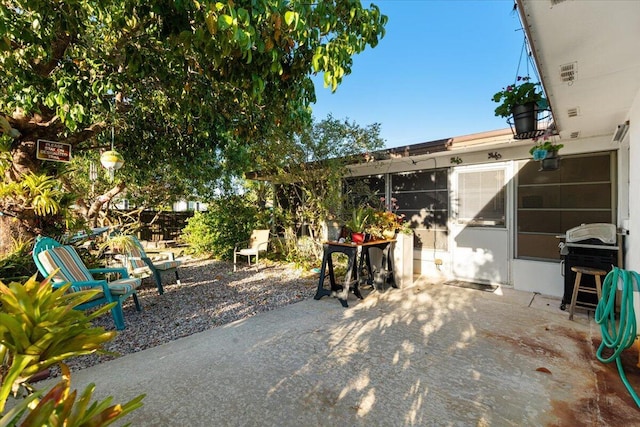 view of yard with a patio