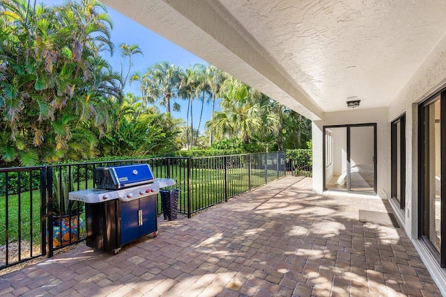 view of patio / terrace with fence