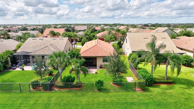 bird's eye view featuring a residential view