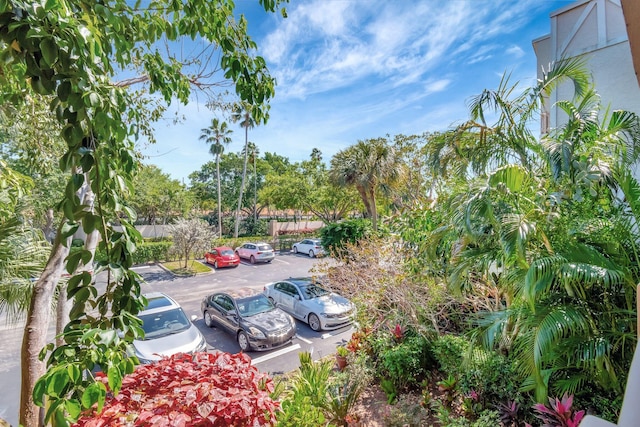 view of uncovered parking lot