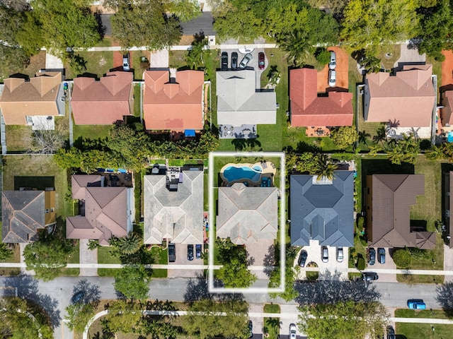 bird's eye view featuring a residential view