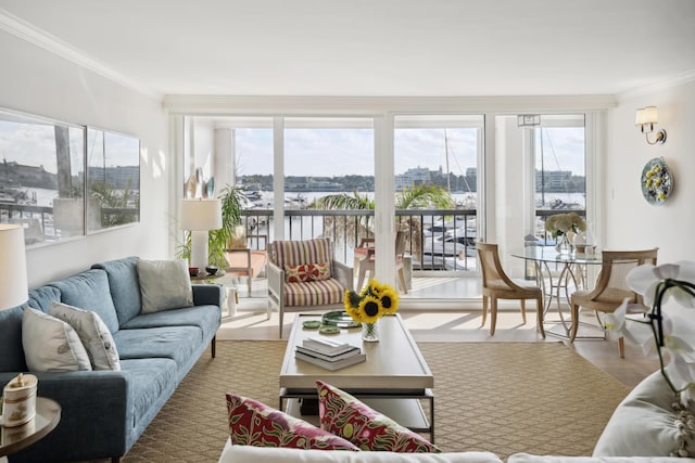 sunroom with a view of city and a healthy amount of sunlight