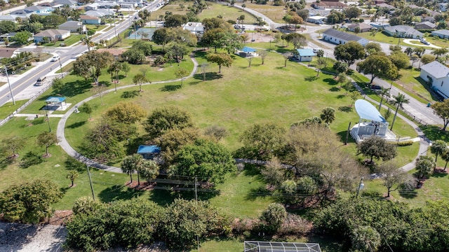 drone / aerial view with a residential view