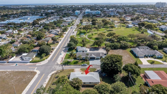 birds eye view of property featuring a residential view