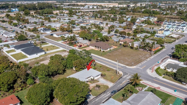 drone / aerial view featuring a residential view