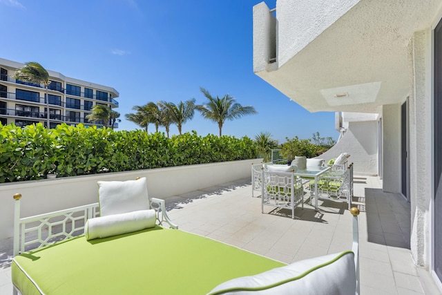 view of patio / terrace with outdoor dining area