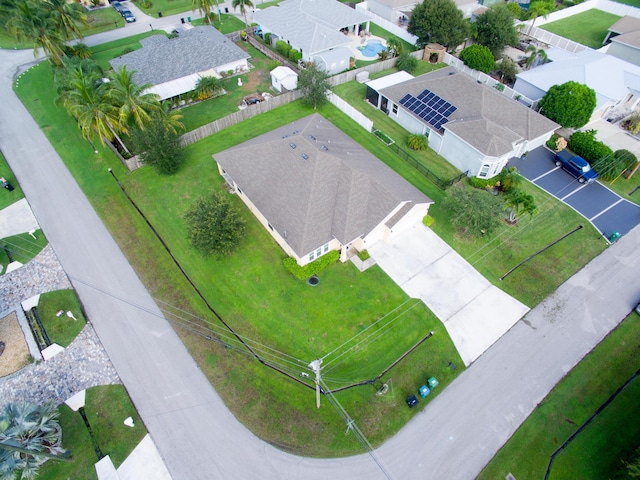 bird's eye view featuring a residential view