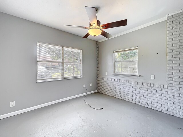 1201 Susan St, Leesburg, FL 34748 - unfurnished room featuring concrete floors and ceiling fan
