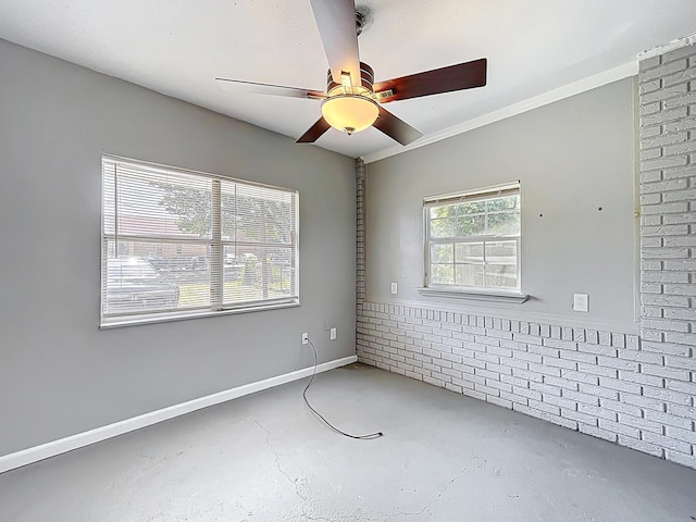 1201 Susan St, Leesburg, FL 34748 - unfurnished room with concrete floors and a ceiling fan