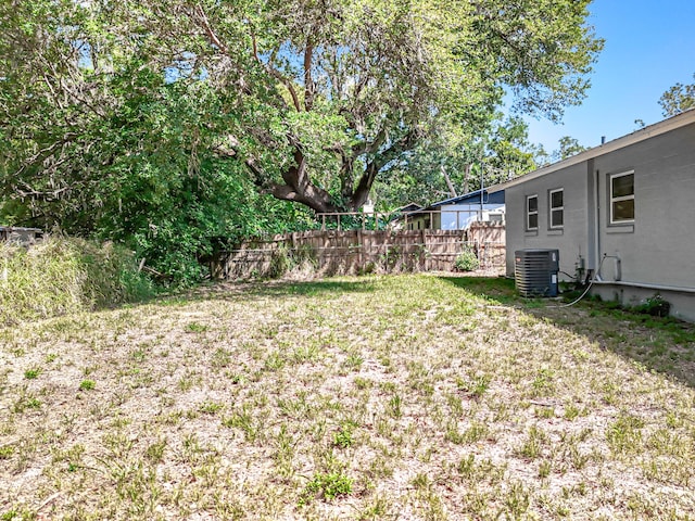 1201 Susan St, Leesburg, FL 34748 - view of yard featuring fence and cooling unit