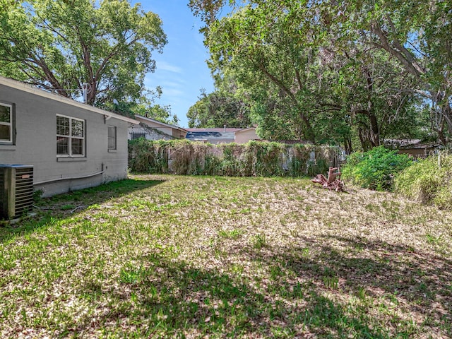 1201 Susan St, Leesburg, FL 34748 - view of yard featuring central AC unit