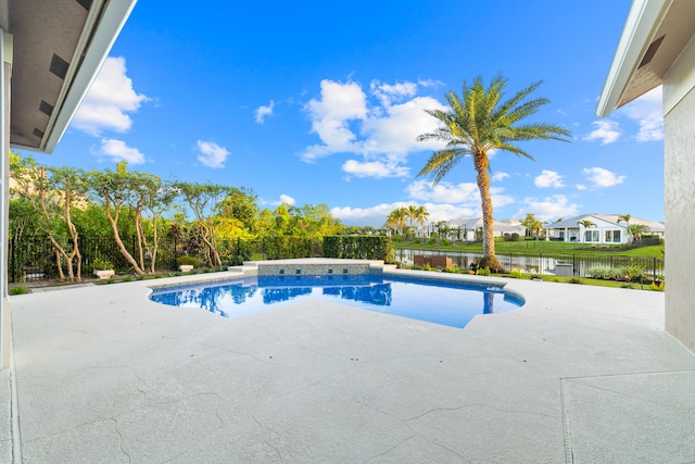 15730 Cedar Grove Ln, Wellington, FL 33414 - view of pool with a fenced backyard, a patio, and a fenced in pool