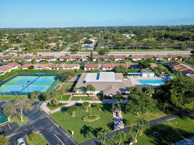 birds eye view of property featuring a residential view