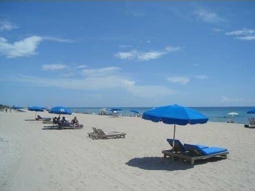 property view of water with a beach view