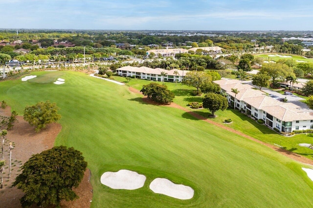 aerial view with golf course view