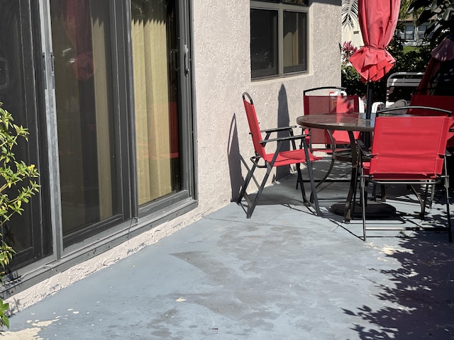 view of patio / terrace featuring outdoor dining space