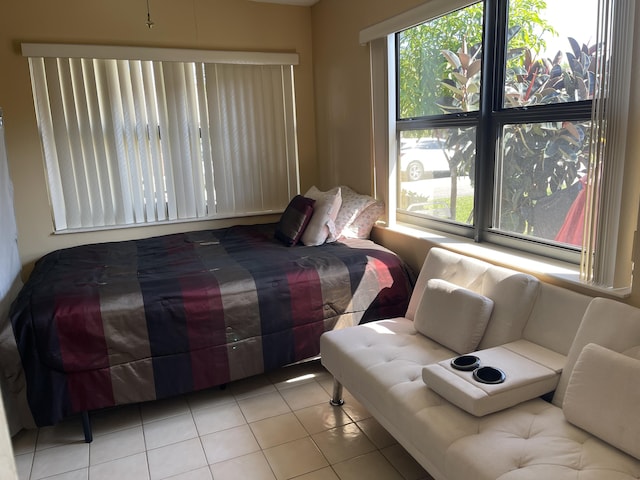 view of tiled bedroom