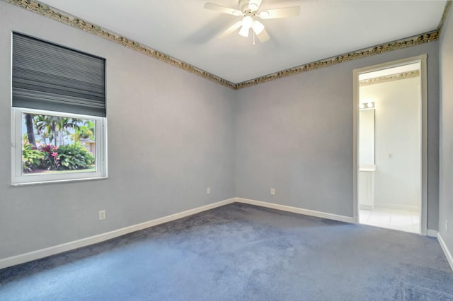 9429 Lantern Bay Cir, West Palm Beach, FL 33411 - carpeted empty room featuring ceiling fan and baseboards