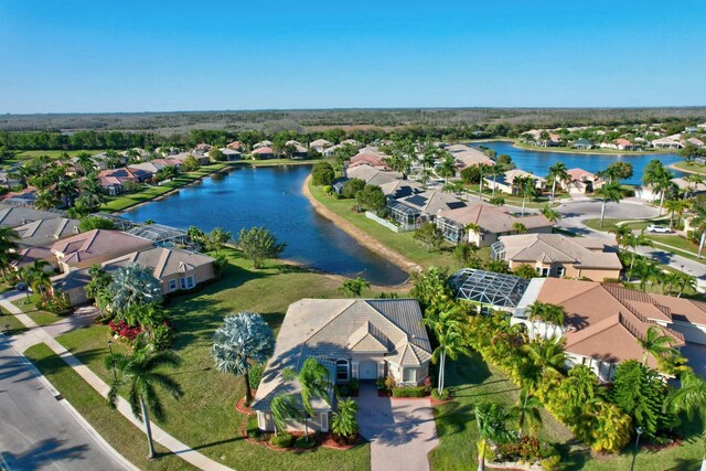 9429 Lantern Bay Cir, West Palm Beach, FL 33411 - aerial view of residential area featuring a large body of water