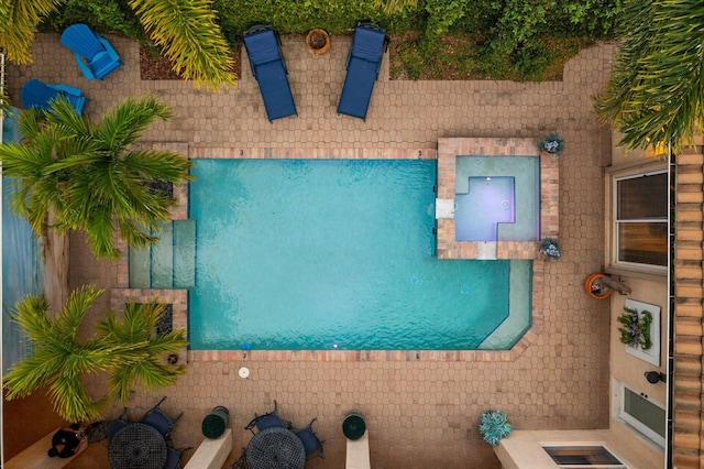 birds eye view of property