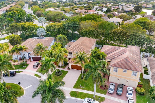 drone / aerial view featuring a residential view
