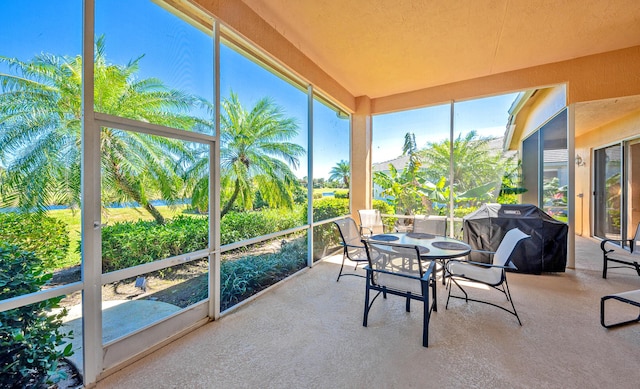 view of sunroom / solarium