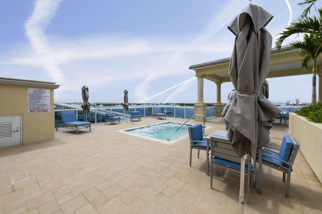 view of pool featuring a pool and a patio area