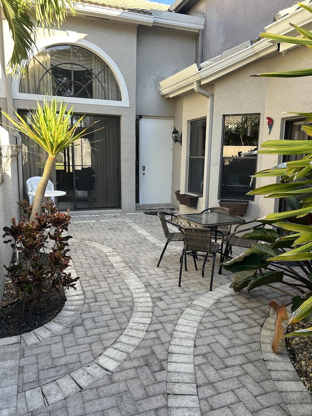 view of patio / terrace featuring outdoor dining area