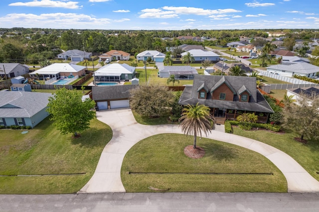 birds eye view of property featuring a residential view