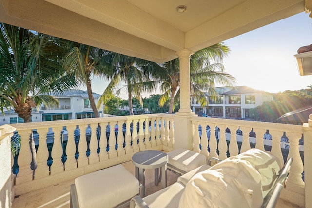 view of balcony