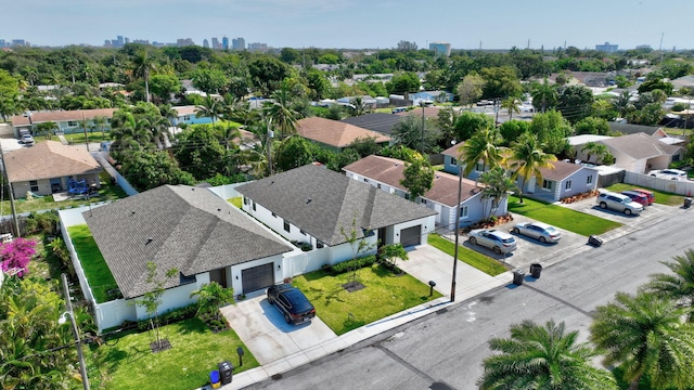 bird's eye view featuring a residential view