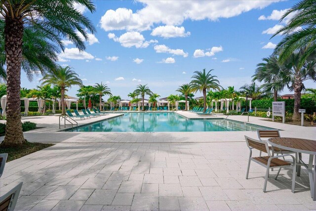 pool featuring a patio