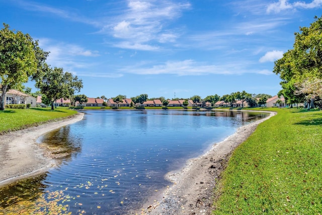 water view featuring a residential view